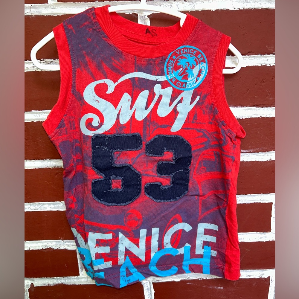 Joe fresh | red graphic tank top | size 2